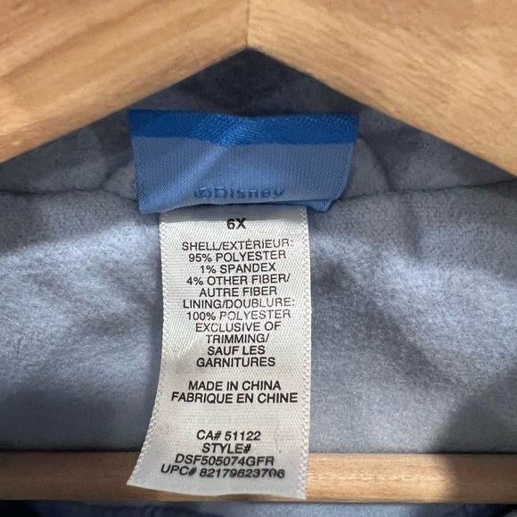 Disney Frozen Blue Kids Dress Coat - Picture 10 of 10